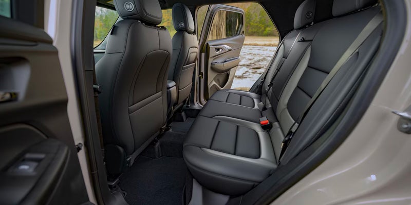 2026 Chevrolet Trailblazer cabin in St. Clairsville, OH with seating for five, fold-flat front passenger seat, and flexible cargo space